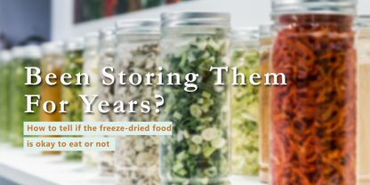 jars of freeze dried food with question