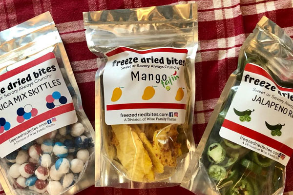 freeze dried bites selection