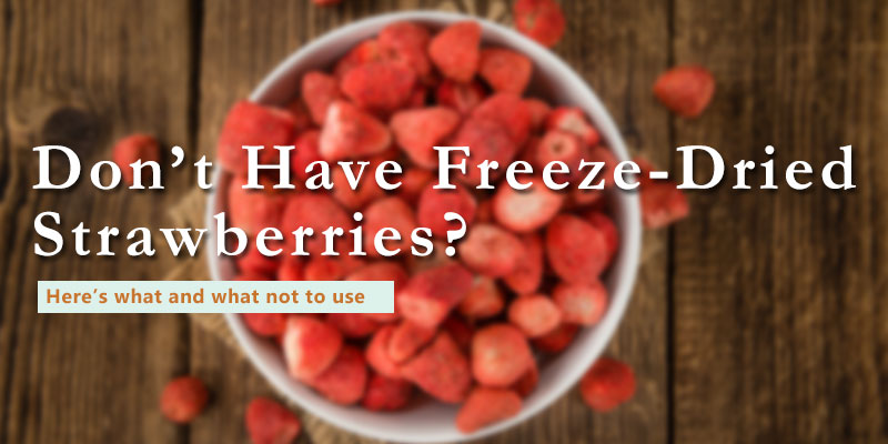 substitute for freeze dried strawberries banner