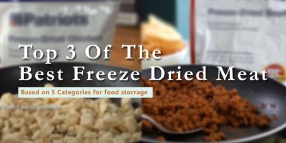 best freeze dried meat banner with text