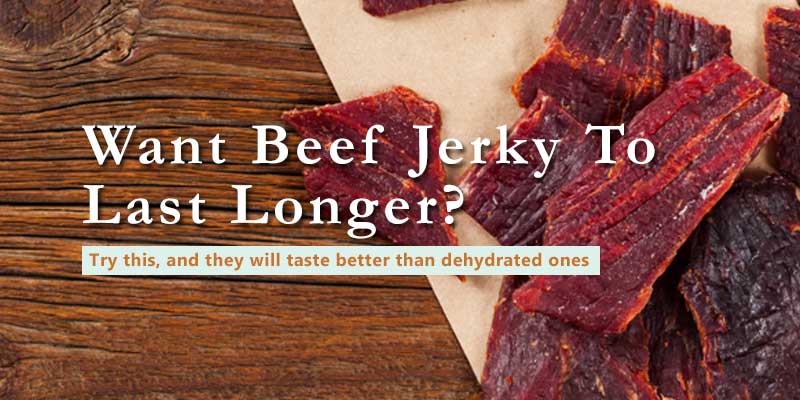 how to freeze dry beef jerky banner with text
