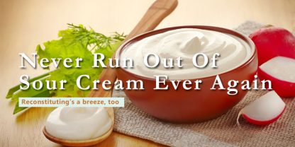 how to freeze dry sour cream banner with text