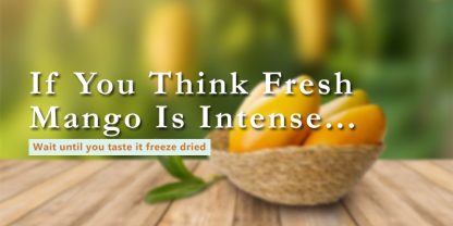 How to freeze dry mango banner with text