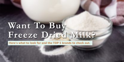 buy freeze dried milk banner with text