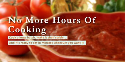 how to freeze dry spaghetti sauce banner with text