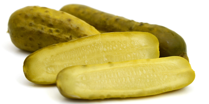 pickles halved
