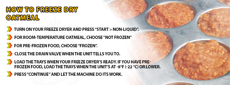How To Freeze Dry Oatmeal 