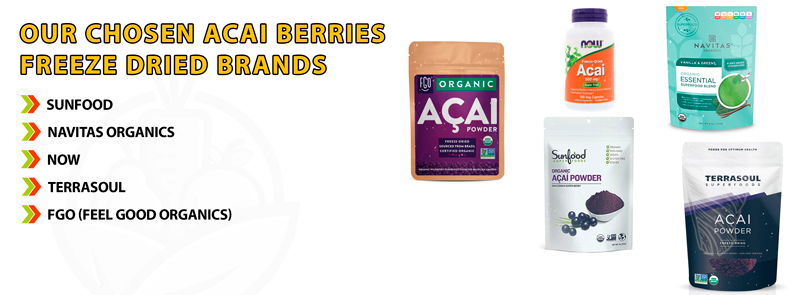 Our Chosen Acai Berries Freeze Dried Brands 