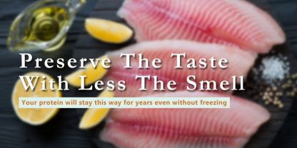 how to freeze dry fish banner with text